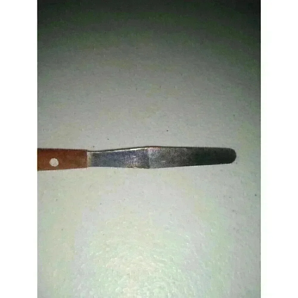 Vintage Rynne Stainless Steel Spatula Wooden Handle Made In Japan Small